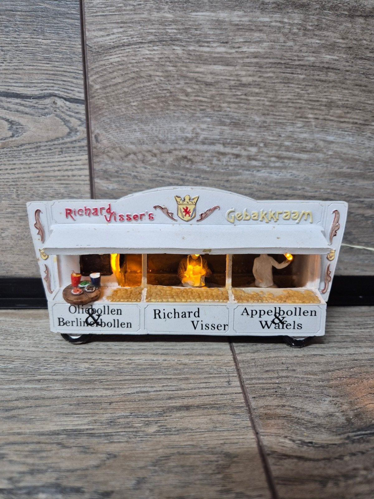 kerstdorp gebakskraam verlicht kerstdorp kersthuisjes, Ophalen of Verzenden, Zo goed als nieuw