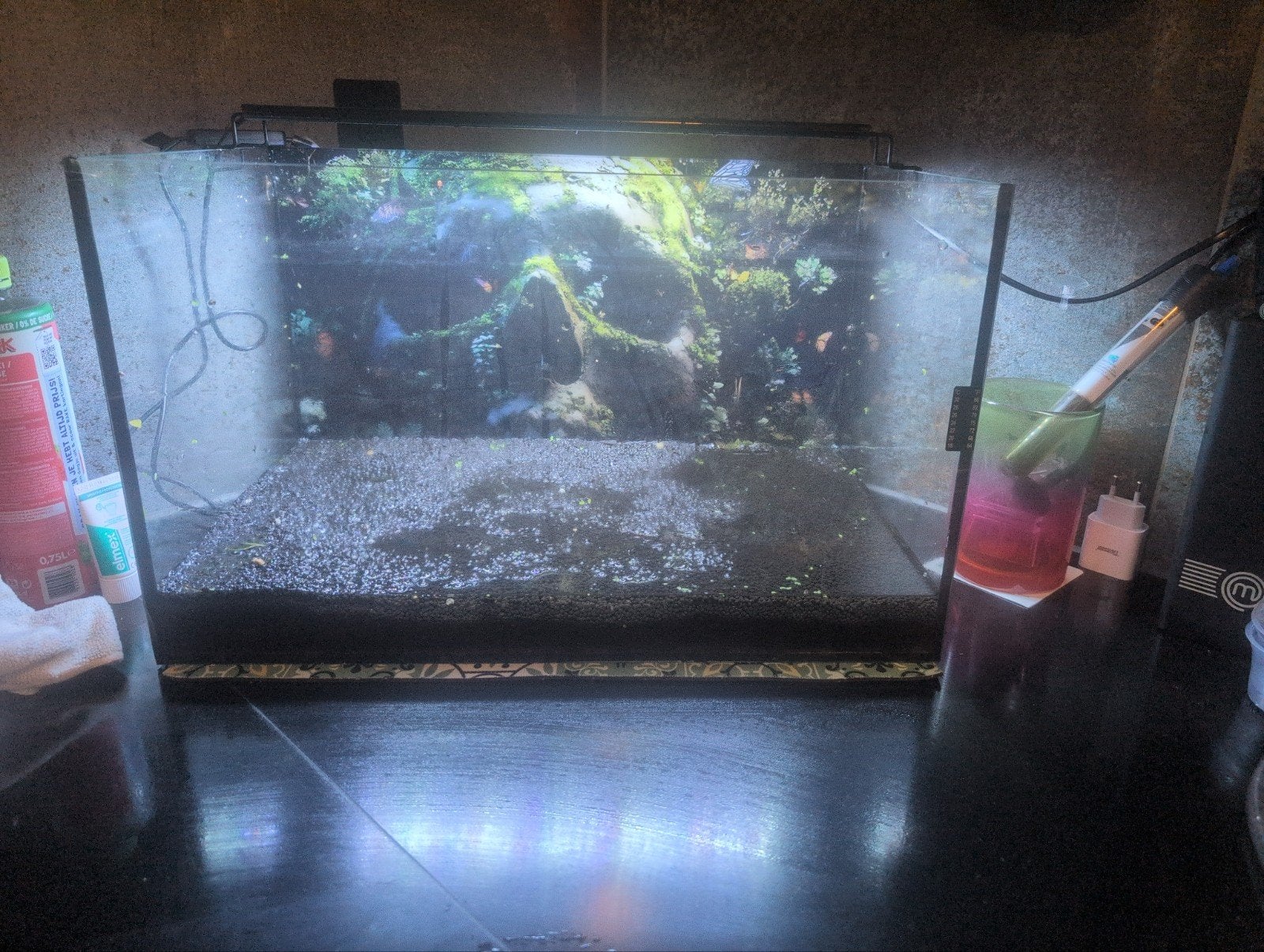 te koop 45 liter aquarium, Dieren en Toebehoren, Vissen | Aquaria en Toebehoren, Ophalen of Verzenden, Zo goed als nieuw, Leeg aquarium