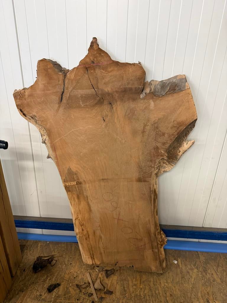 Europese walnoten bladen onbewerkt, Doe-het-zelf en Verbouw, Hout en Planken, Ophalen, Gebruikt, 25 tot 50 mm, Plank