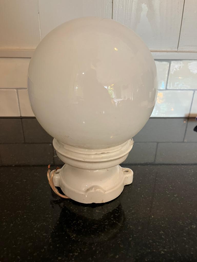 Antieke lamp, Huis en Inrichting, Lampen | Tafellampen, Ophalen, Gebruikt, Minder dan 50 cm