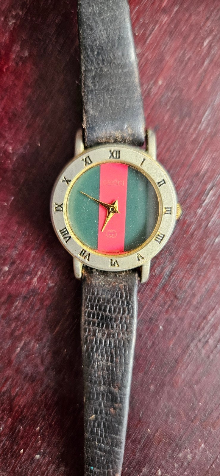 Gucci Ladies Designer Watch, Genuine Vintage Style, Sieraden, Tassen en Uiterlijk, Ophalen of Verzenden, Leer, Overige merken