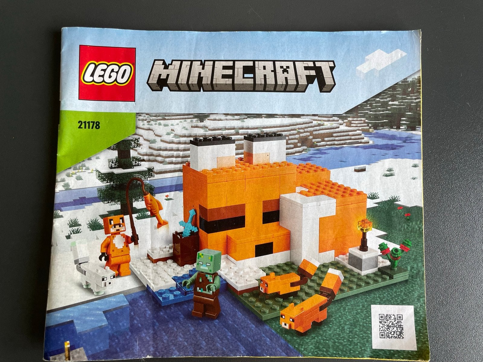 Lego Minecraft De Vossenlodge (21178) - Compleet, Minecraft, Lego, Ophalen of Verzenden, Zo goed als nieuw