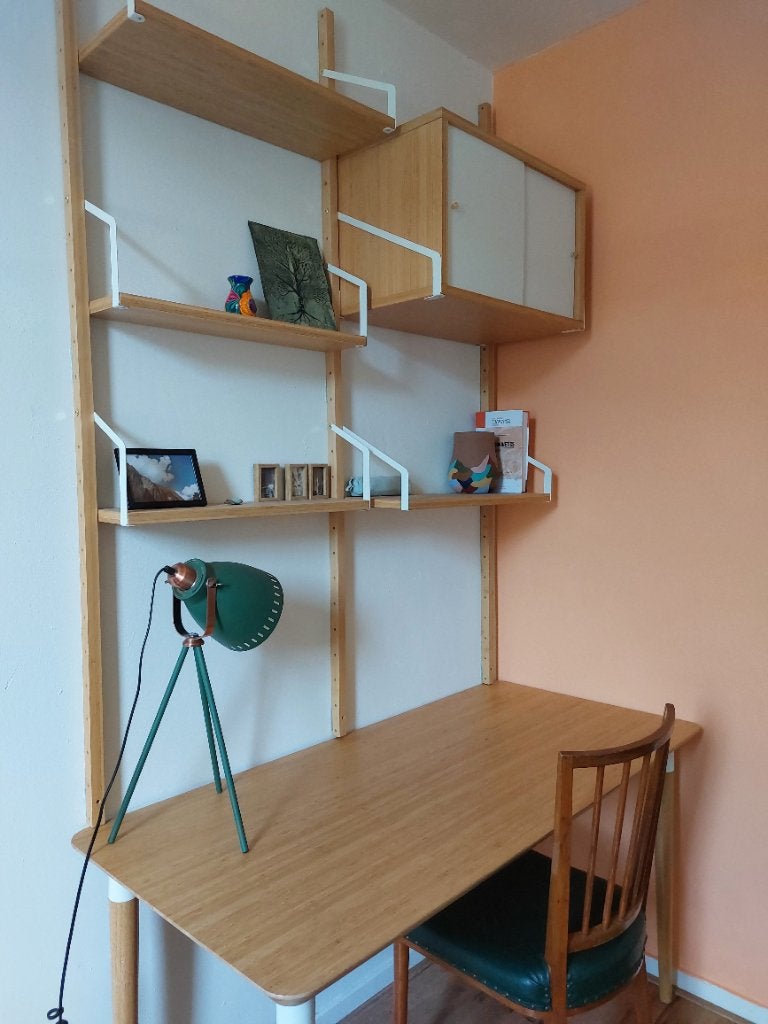 Ikea svalnas modulaire wankast met bureau, Ophalen, Bruin, Zo goed als nieuw, IKEA