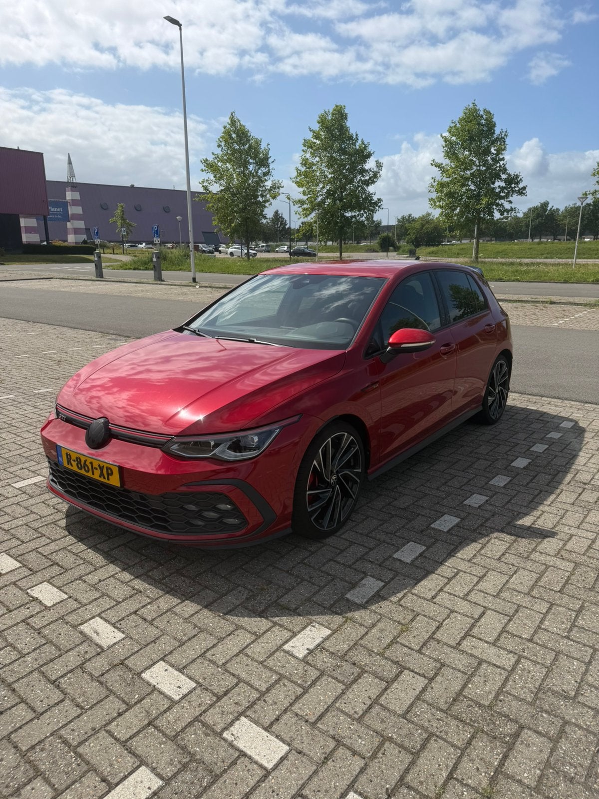 Volkswagen Golf 8 gti 2020 kings red, Auto's, Volkswagen, Particulier, Golf, ABS, Adaptive Cruise Control, Airbags, Airconditioning