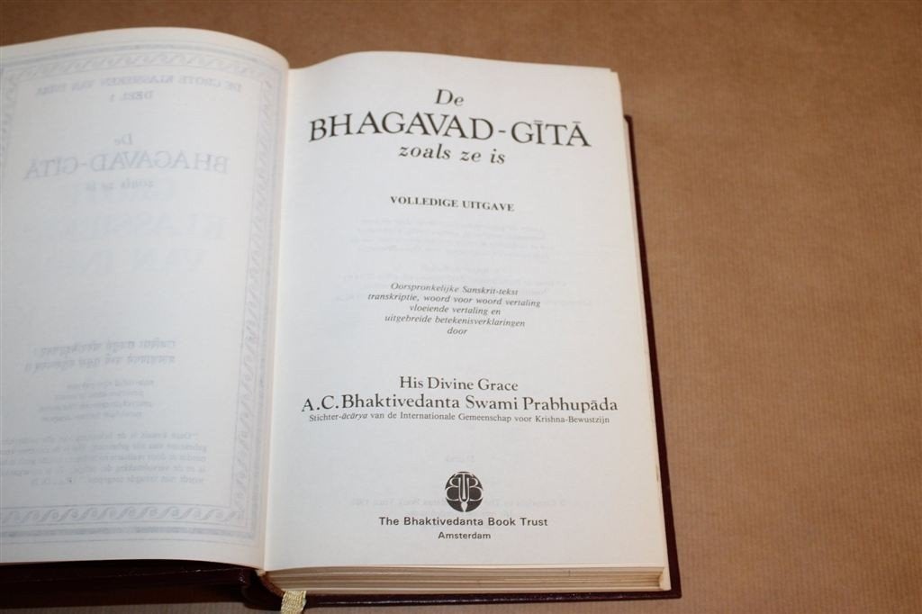 De Bhagavad-gita zoals ze is — Hindoeisme, Fraaie Band, Boeken, Verzenden, Gelezen, Overige onderwerpen, Achtergrond en Informatie