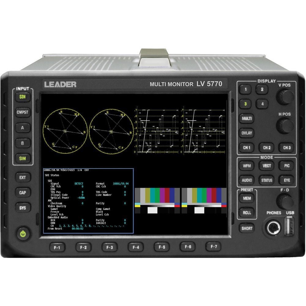 Leader Multi Monitor LV 5770, Ophalen of Verzenden, Zo goed als nieuw, 60 Hz of minder