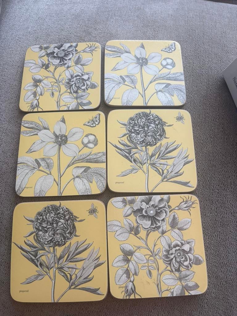 Pimpernel onderzetters, Ophalen of Verzenden, Zo goed als nieuw, Glas of Kopje