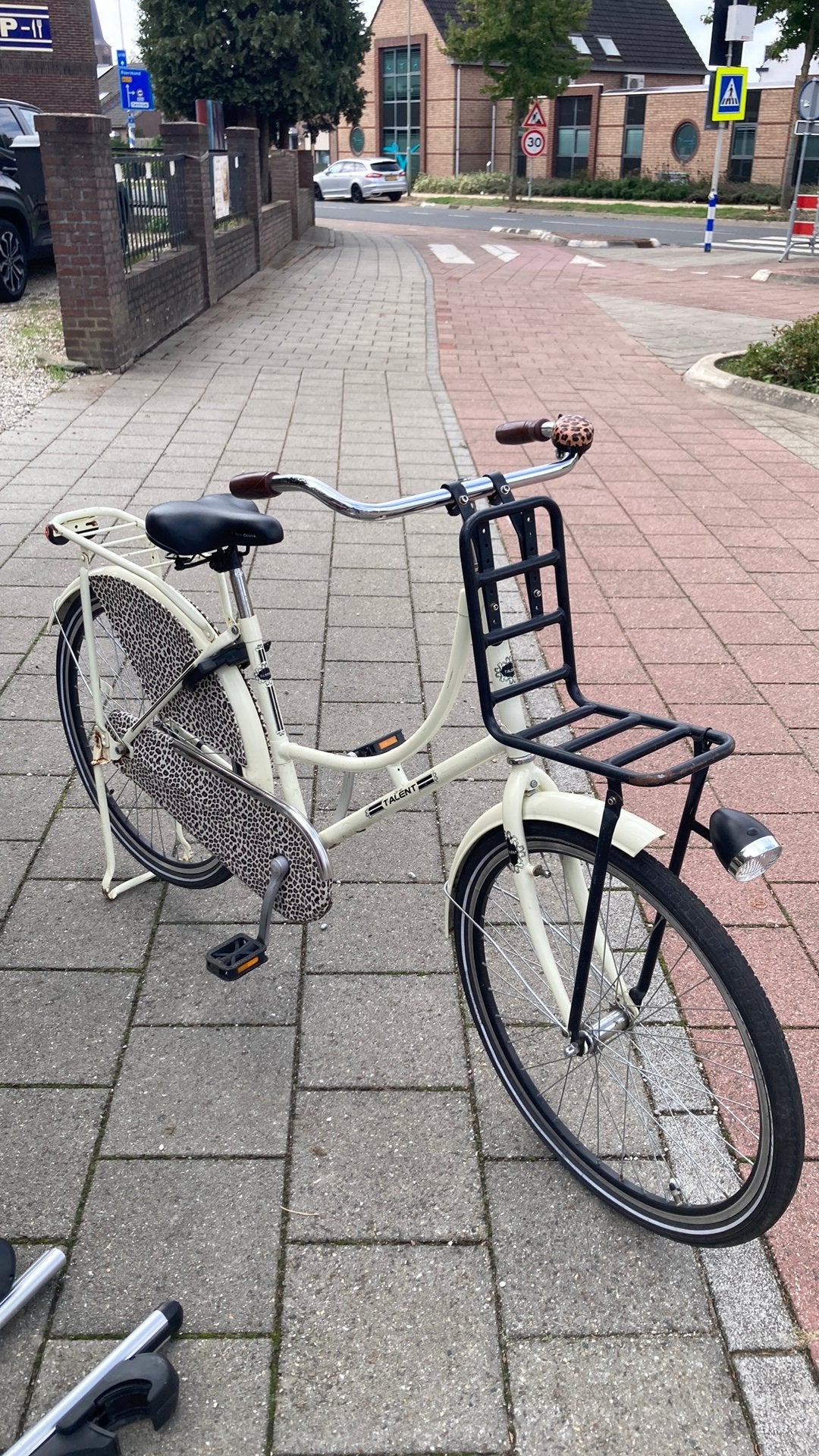 Kinder oma fiets, 50 tot 53 cm, Ophalen, Gebruikt, Terugtraprem