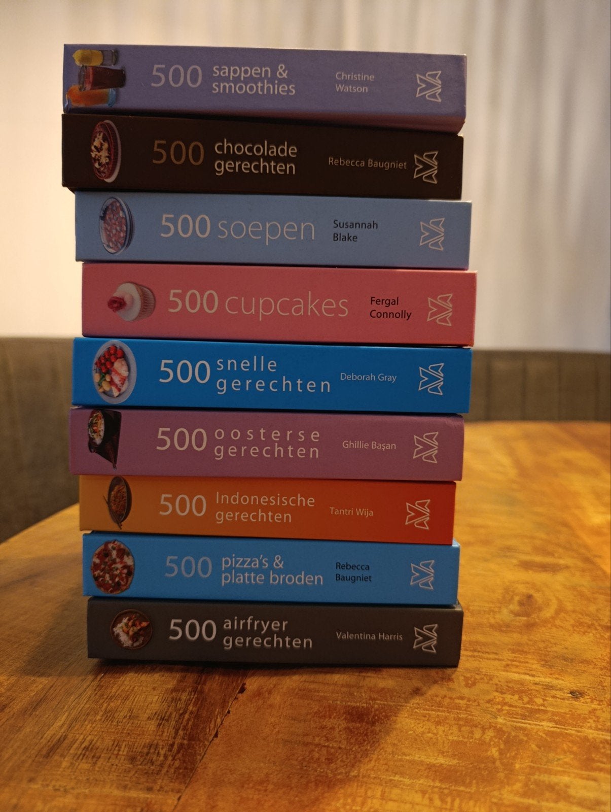9  kookboeken '500 gerechten' - Zo goed als nieuw, Boeken, Ophalen, Zo goed als nieuw, Azië en Oosters, Voorgerechten en Soepen