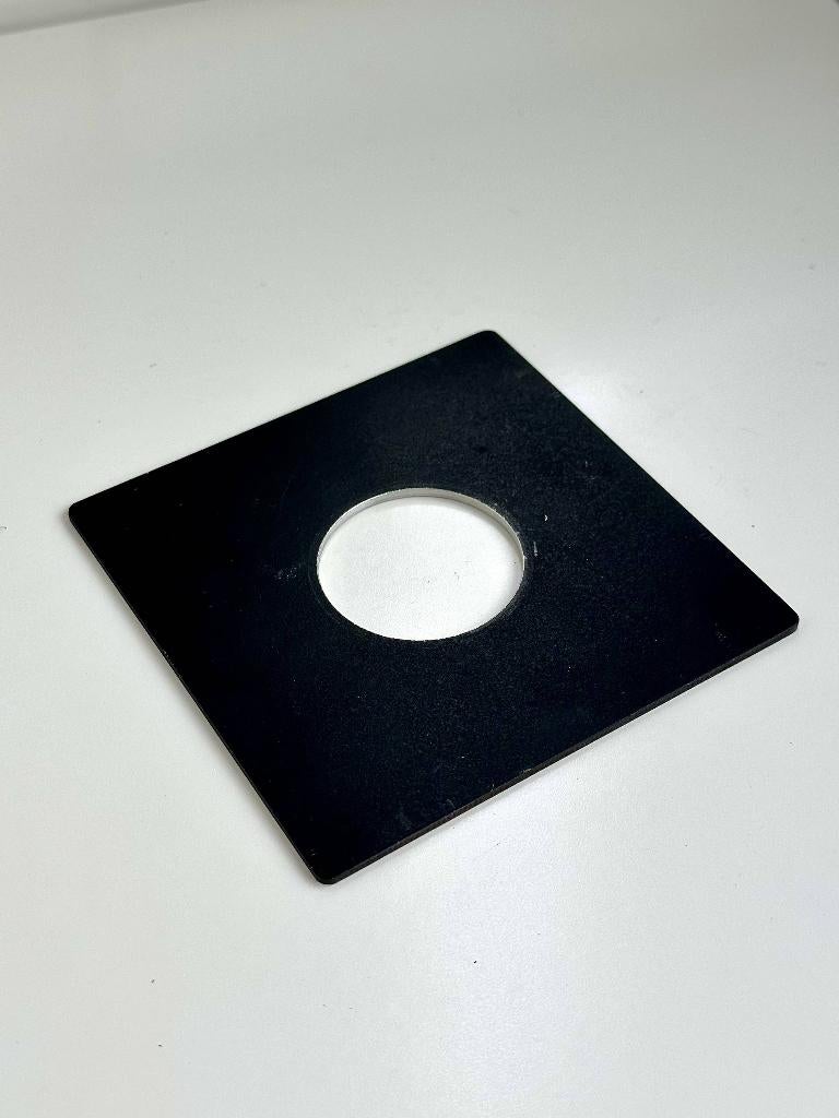 Linhof Technika Lensboard (108x108mm) – Copal #1 Boring, Ophalen of Verzenden, Gebruikt, Spiegelreflex, Overige Merken