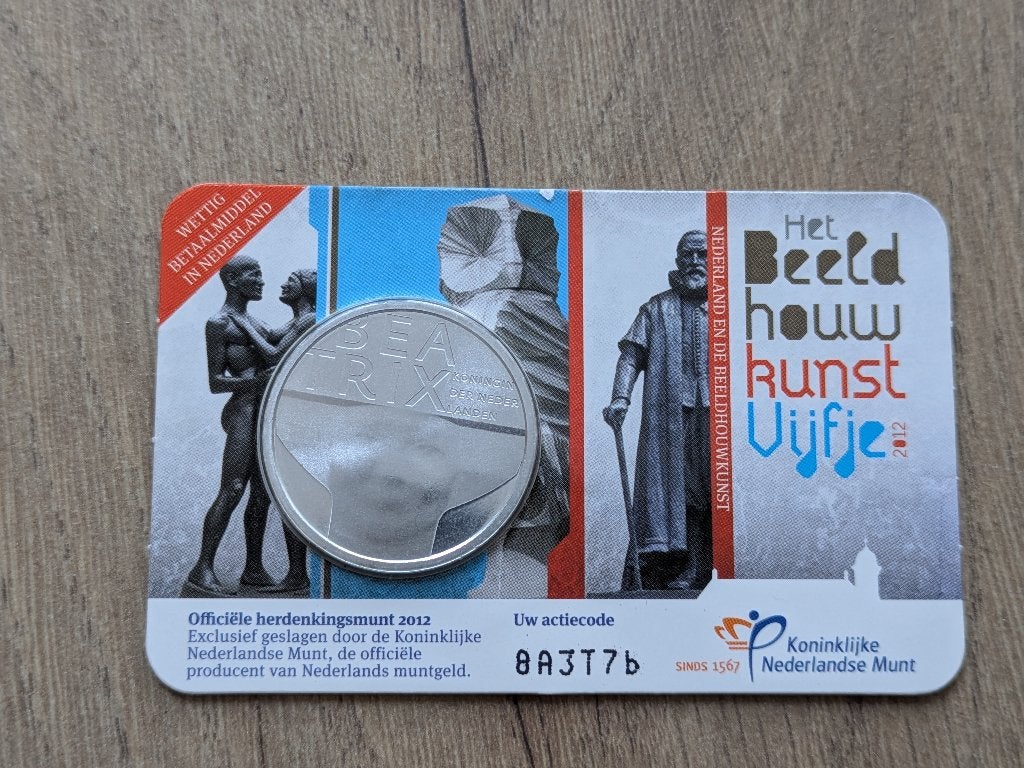 Het Beeldhouwkunst Vijfje, Ophalen, Koningin Beatrix, Zilver, Euro's
