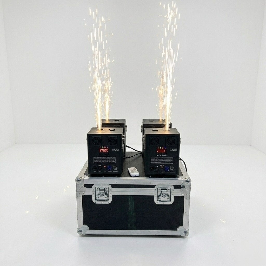DJLicht Witte Sparkular Set – 2x 600W + 2-in-1 Flightcase, Muziek en Instrumenten, Geluidgestuurd, ., Overige typen, Nieuw