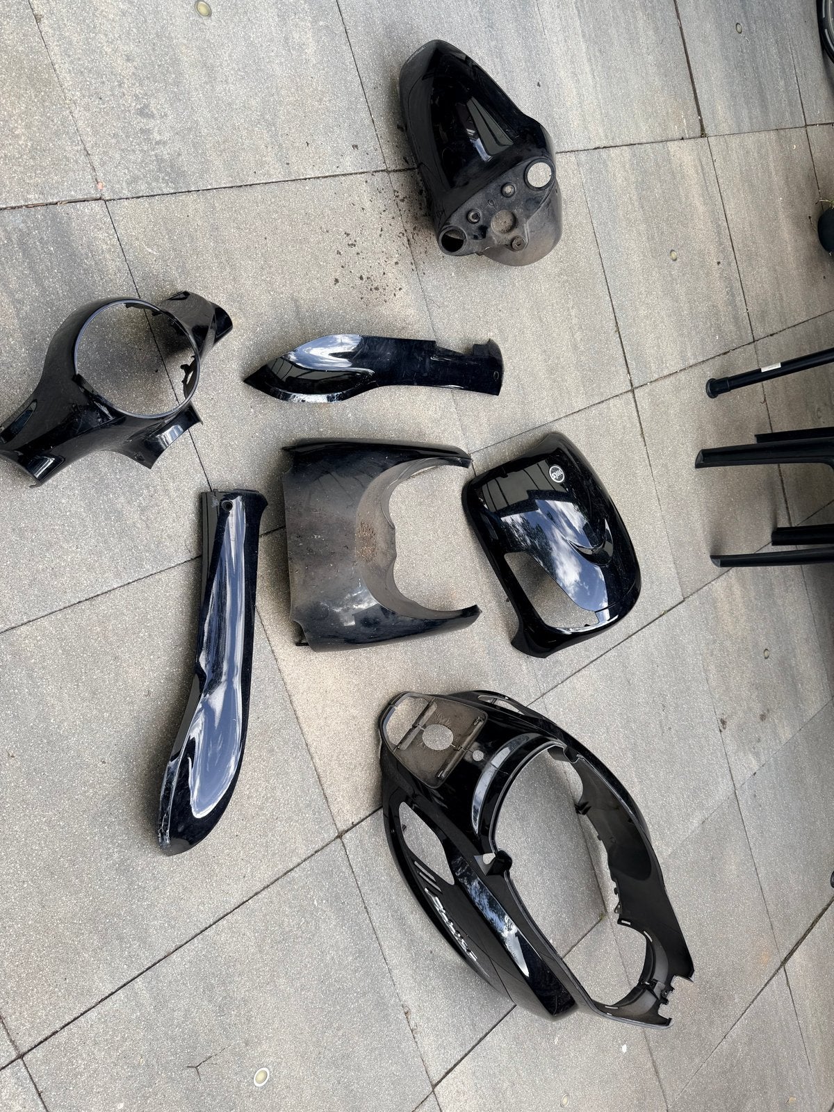 Kappen set Sym Fiddle II 2 Zwart, Ophalen of Verzenden, Gebruikt, Kap, SYM