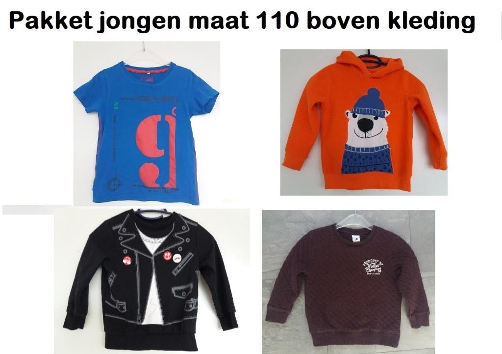 Pakket maat 110 jongen boven kleding truien, Ophalen of Verzenden, Gebruikt, Maat 110