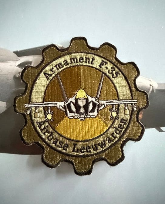 F-35 Armament Airbase Leeuwarden Patch 322 sqn Rnlaf, Verzamelen, Ophalen of Verzenden, Luchtmacht, Nederland, Overige typen