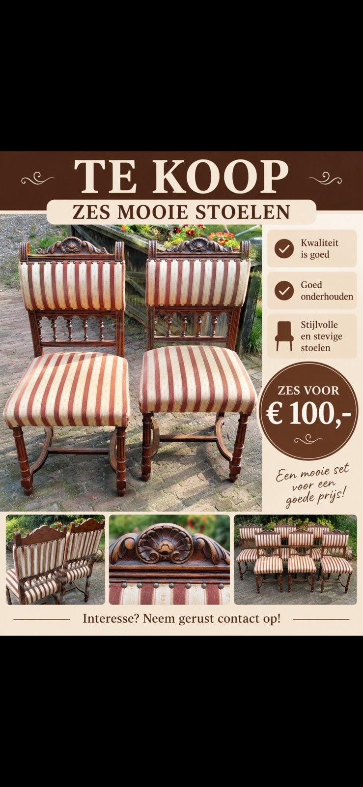 Mooie stoelen, Ophalen