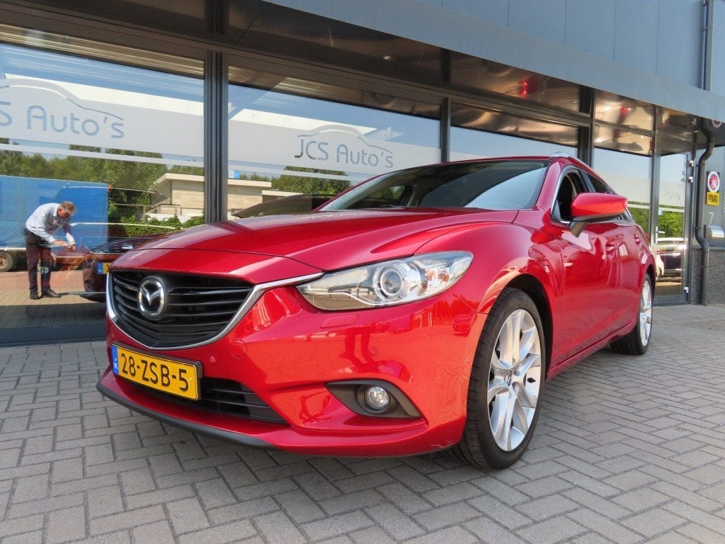 Mazda 6 2.0 TS+ Lease Pack Ecc Navi 2x Pdc Trekhaak 2013, Auto's, Mazda, Voorwielaandrijving, Navigatiesysteem, 680 kg, Origineel Nederlands