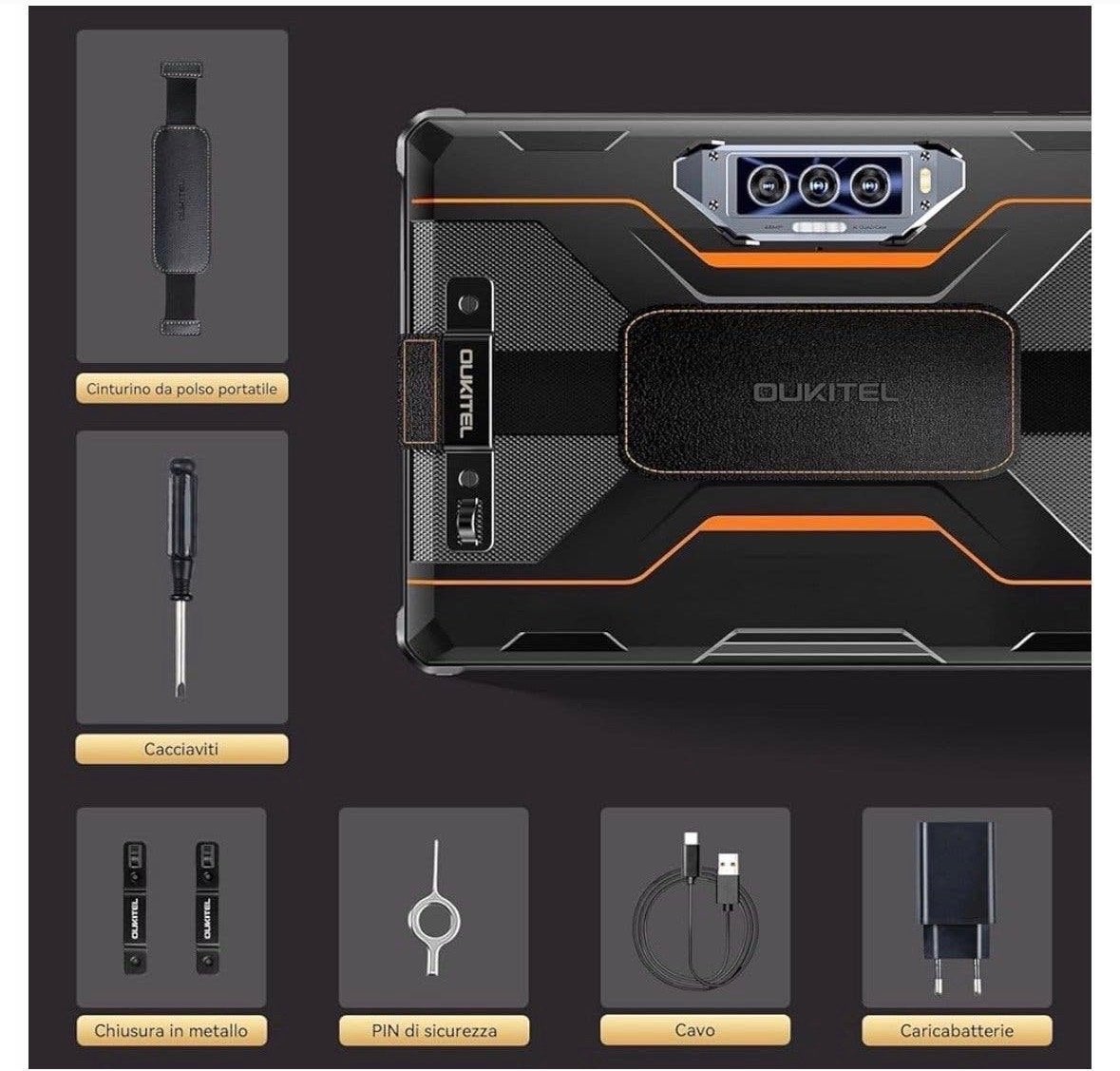 Oukitel RT8 robuuste tablet 11 inch 20000mAh 256GB 5G, 11 inch, Ophalen of Verzenden, Wi-Fi en Mobiel internet, 256 GB