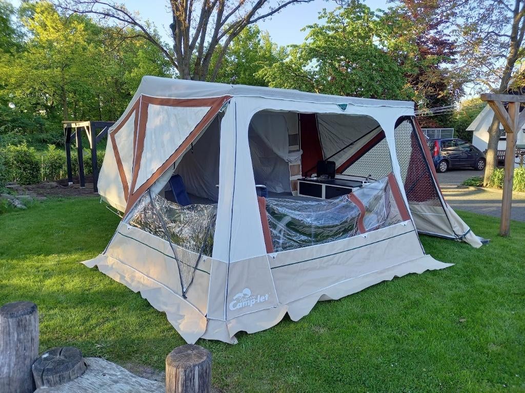 Vouwwagen Camp-let Savanne, Ophalen, Beige, Aanwezig, Camp-Let