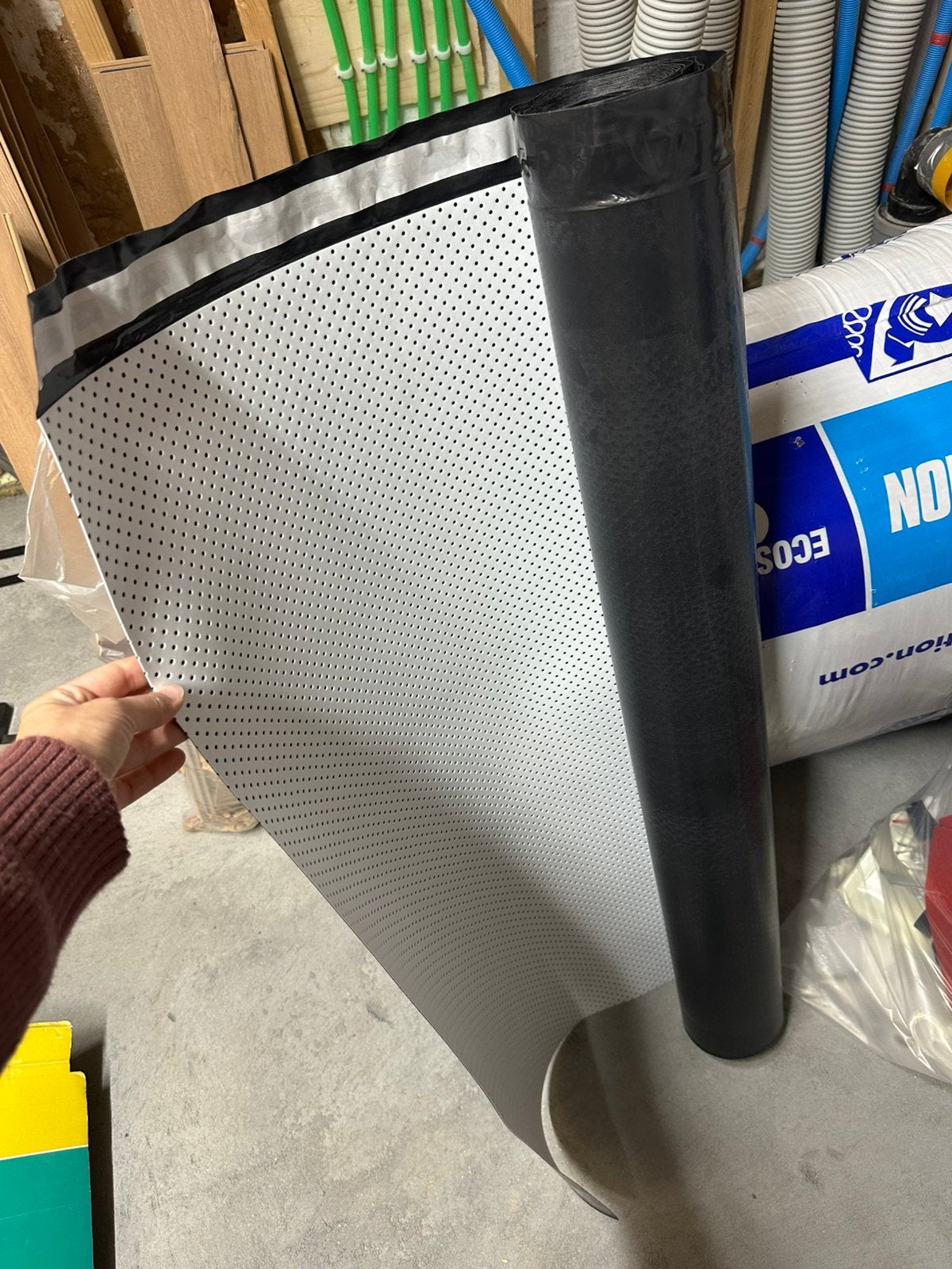 Heatfoil 10dB, ondervloer voor vloerverwarming en laminaat, Doe-het-zelf en Verbouw, Ophalen, Nieuw, 10 tot 15 m², Folie