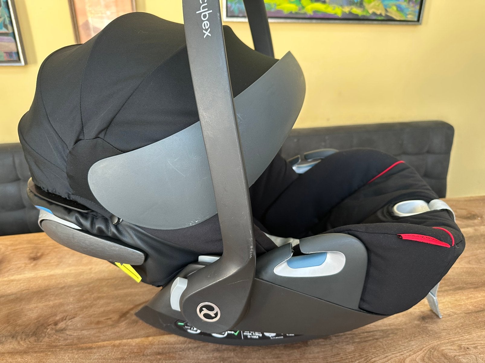 Cybex Cloud Z i-Size Ferrari autostoeltje + draaibare Base Z, Zo goed als nieuw, Isofix, 0 t/m 13 kg, Ophalen