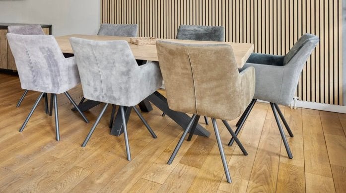 Vigio Adore eetstoelen zo goed als nieuw, Ophalen, Zo goed als nieuw, Vijf, Zes of meer stoelen, Stof