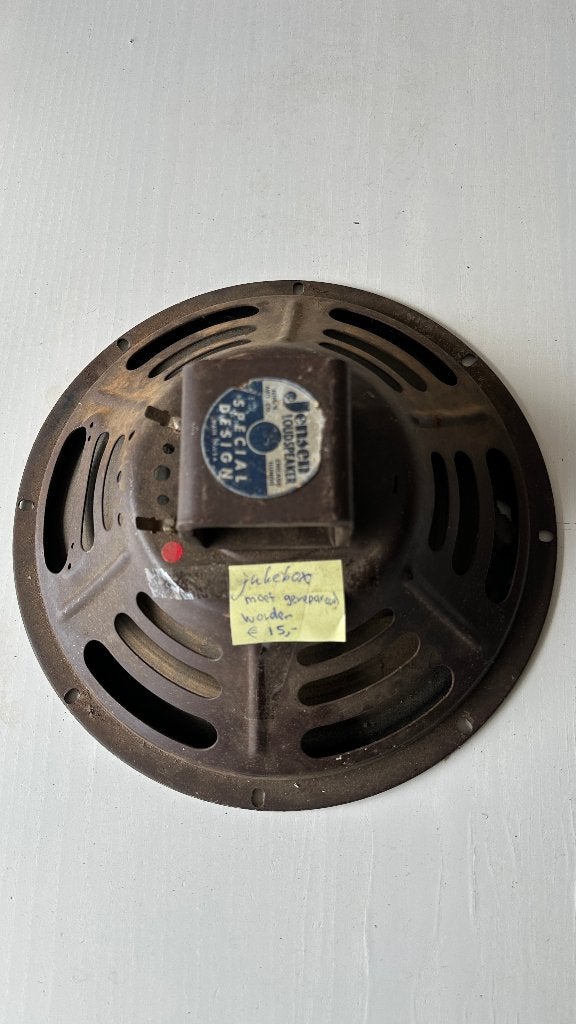 Jensen luidspreker voor jukebox (moet gerepareerd worden), Ophalen of Verzenden, Gebruikt, 1950 tot 1960, Overige merken