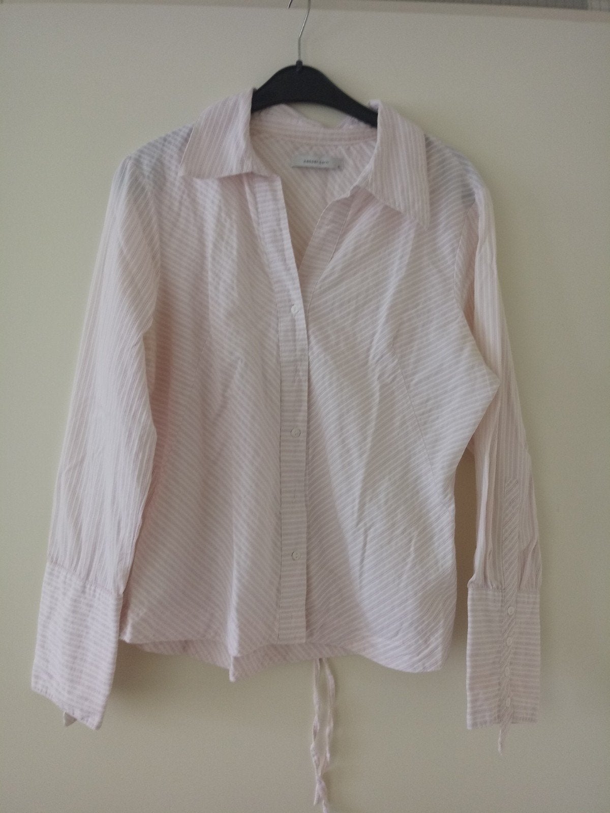 Witte blouse met streepje, Wit, Maat 46/48 (XL) of groter, Ophalen of Verzenden, Zo goed als nieuw