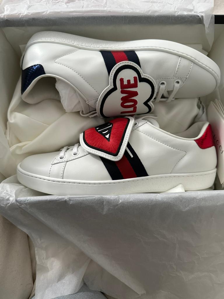 Gucci Love Ace schoenen, Kleding | Dames, Schoenen, Ophalen of Verzenden, Zo goed als nieuw, Zwart, Sneakers of Gympen