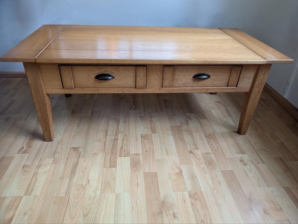 Blank eiken patine salontafel, Toscane, Huis en Inrichting, Ophalen