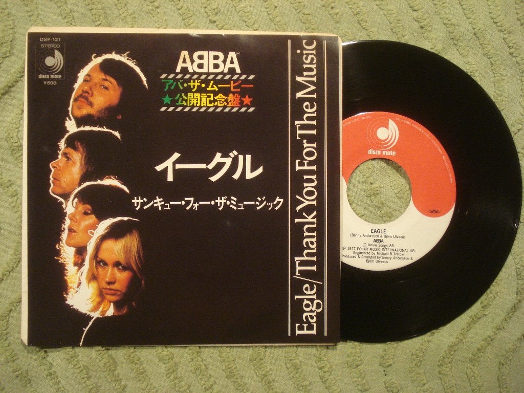 ABBA 7" Vinyl Single: Eagle/Thank you for the music (Japan), Cd's en Dvd's, Vinyl Singles, Ophalen of Verzenden, Zo goed als nieuw