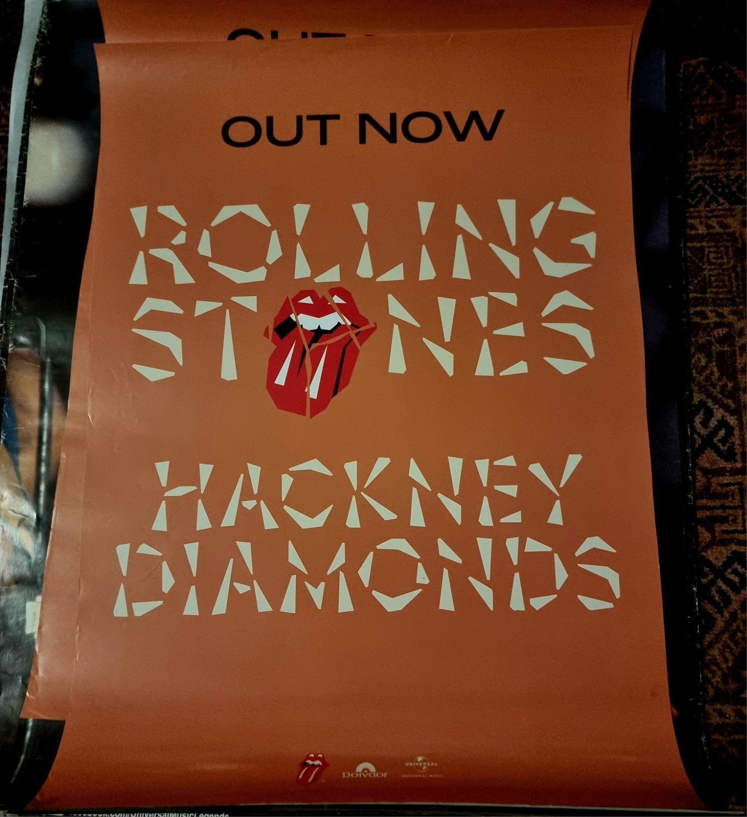 Rolling Stones Hackney Diamonds Promotie Poster, Ophalen of Verzenden