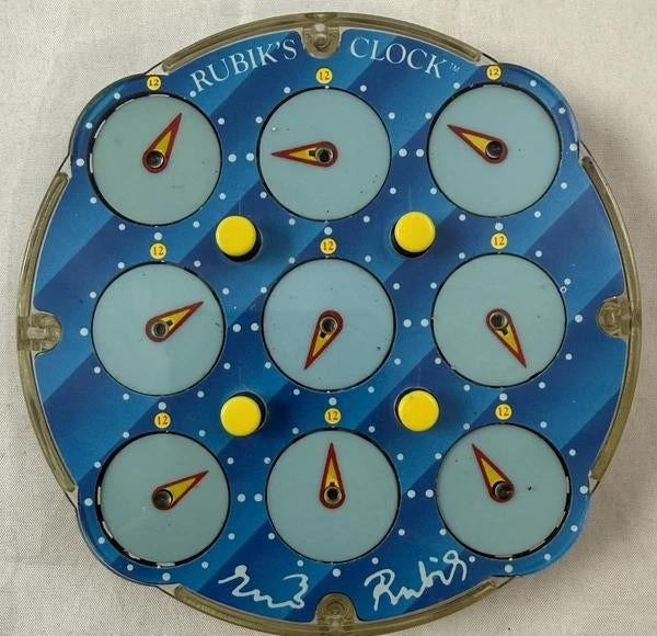 Matchbox Rubik's Clock Puzzle Retro vintage 1988 spel puzzel, Verzenden, Minder dan 500 stukjes, Zo goed als nieuw, Rubik's of 3D-puzzel