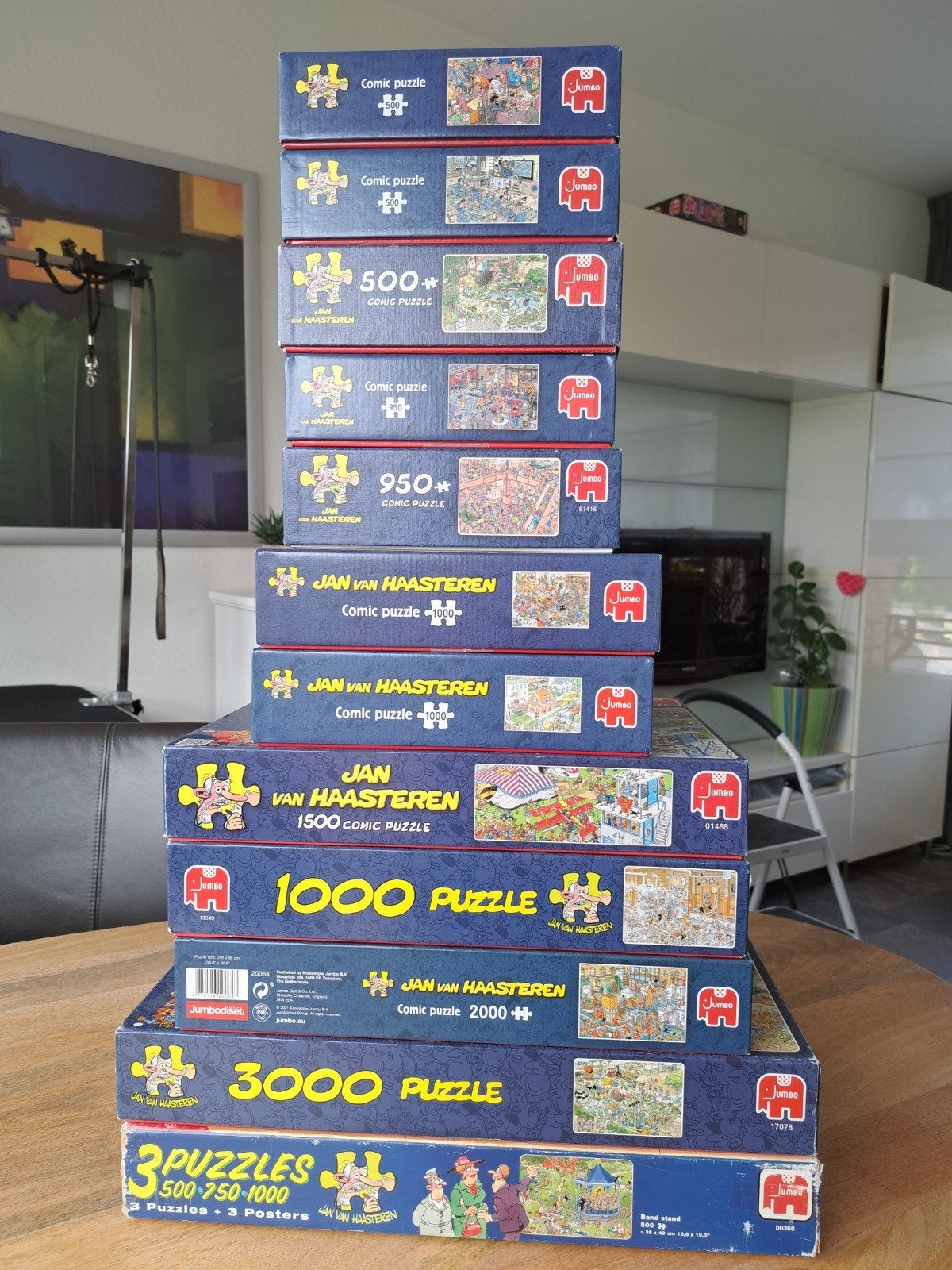 Jan van Haasteren puzzels, Ophalen of Verzenden, 500 t/m 1500 stukjes, Zo goed als nieuw