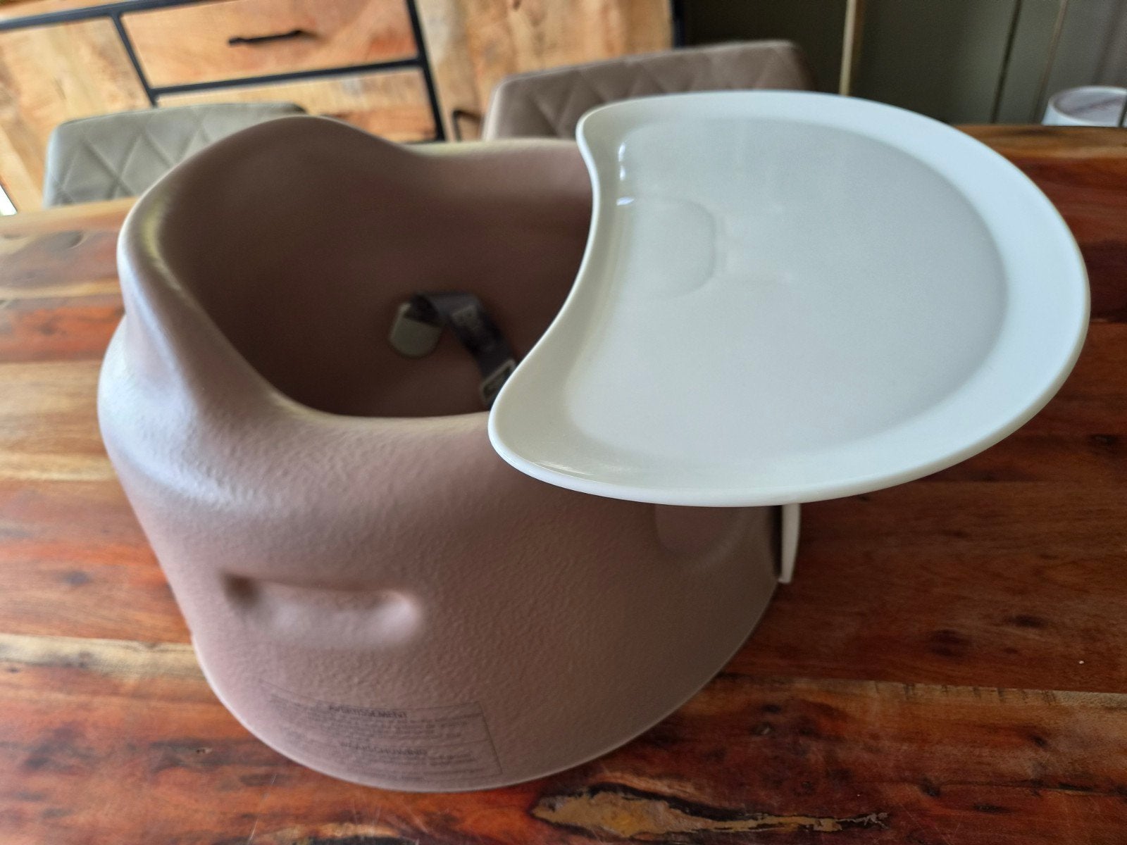 Bumbo Floorseat Oud Roze met Tray, Ophalen of Verzenden, Zo goed als nieuw, Overige typen, Afneembaar eetblad