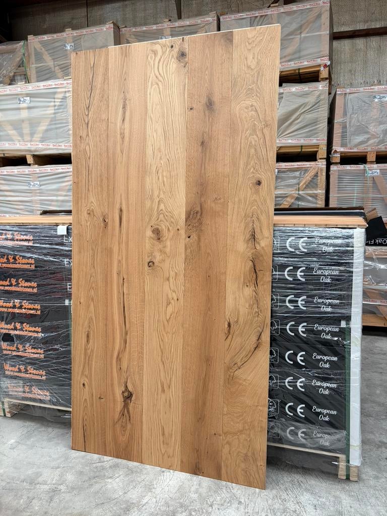 Partij 1000m2 rustiek eiken houten vloer kant en klaar, Ophalen of Verzenden, Nieuw, 75 m² of meer, Parket