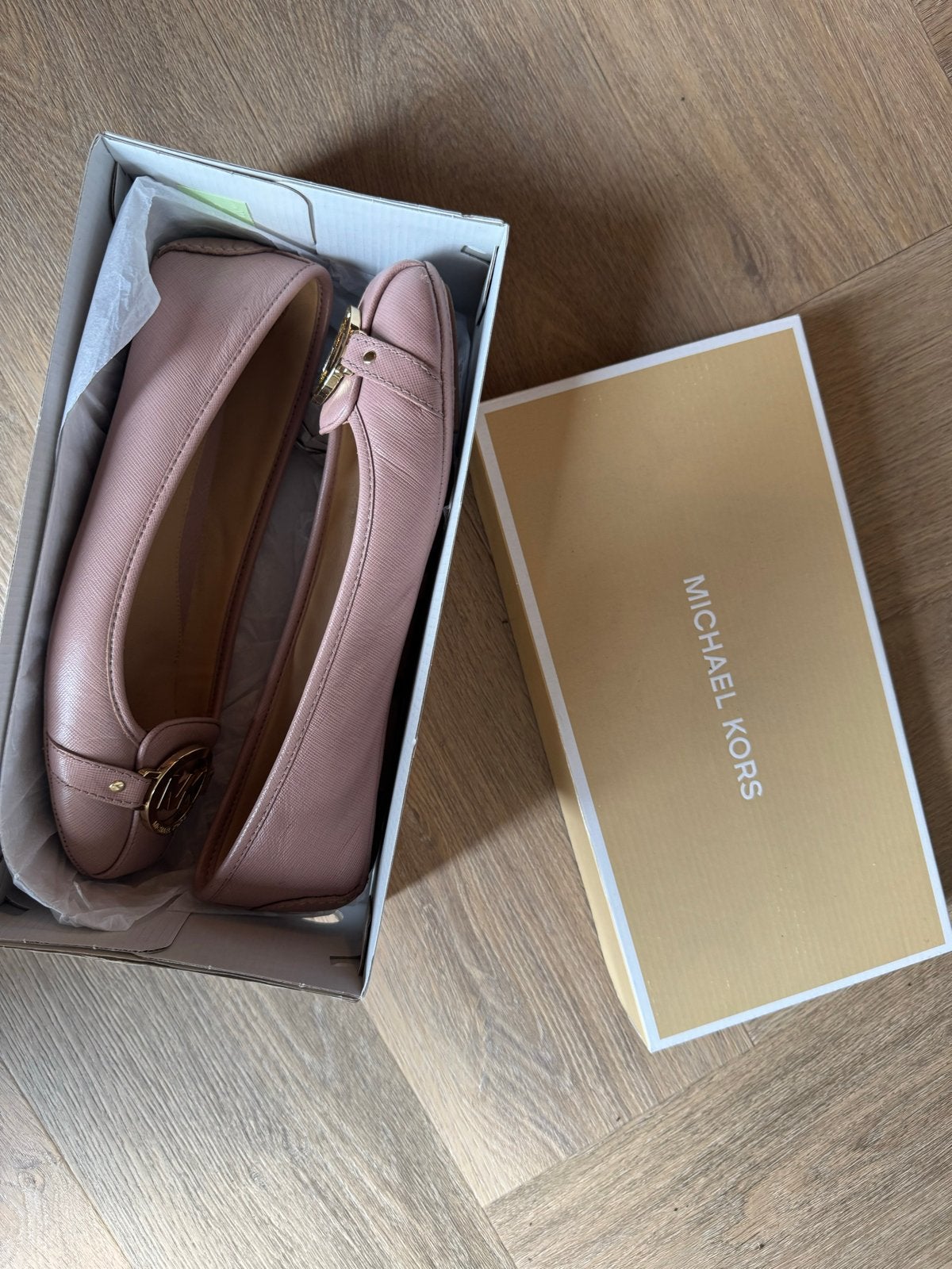 Michael Kors Ballerina's - Roze/blush- Maat 38.5., Kleding | Dames, Schoenen, Ophalen of Verzenden, Gedragen, Roze, Ballerina's