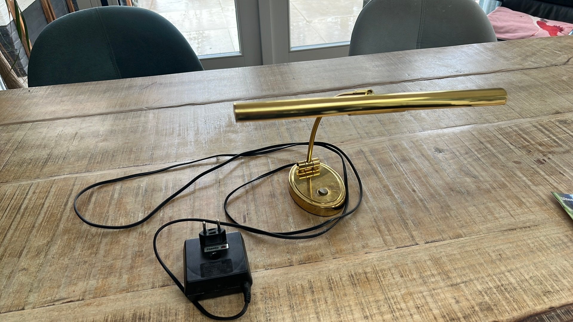 Goudkleurige pianolamp, Ophalen, Gebruikt