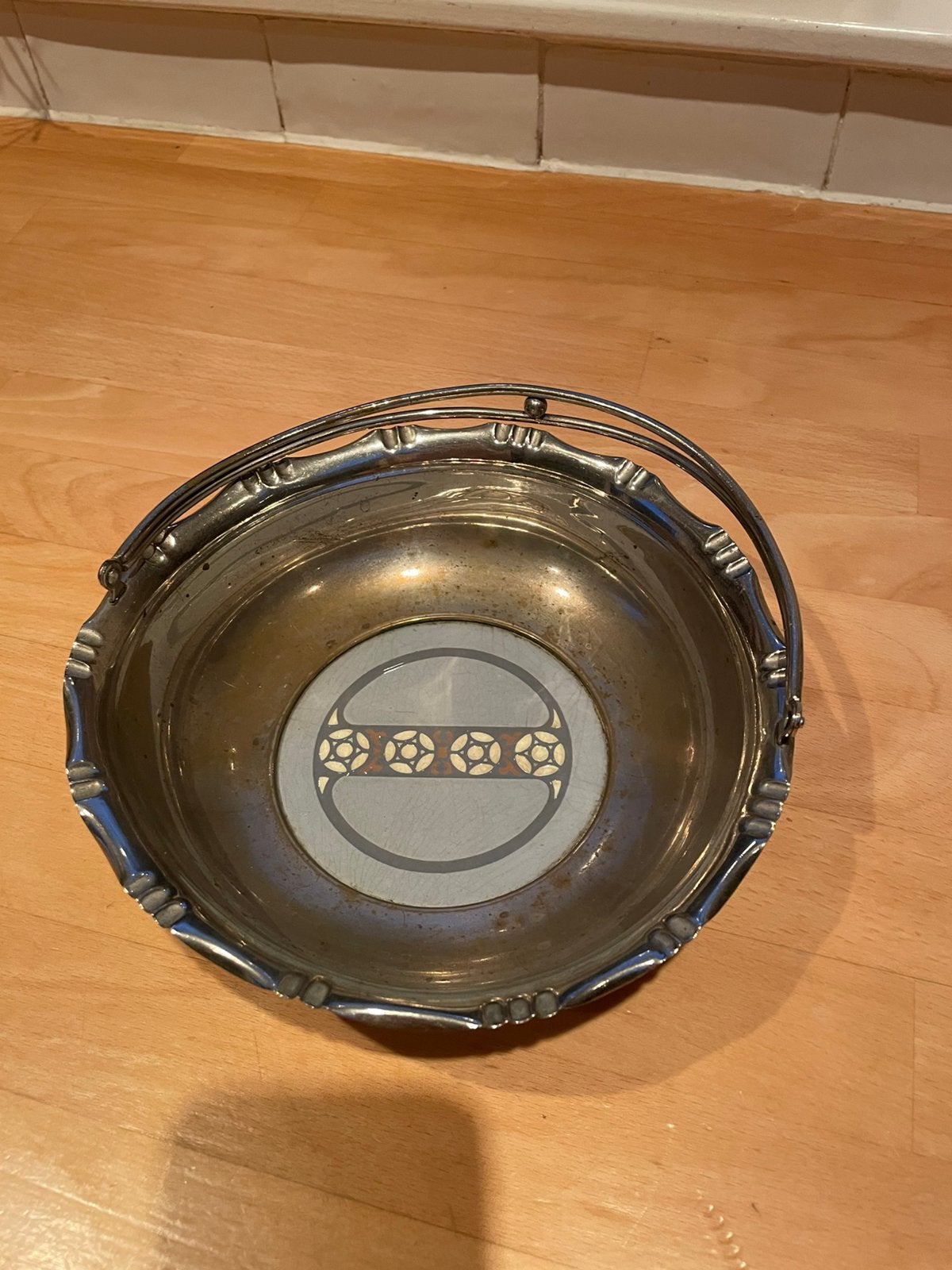 Antieke Jugendstil / Art Nouveau fruitschaal Villeroy & Boch, Ophalen of Verzenden