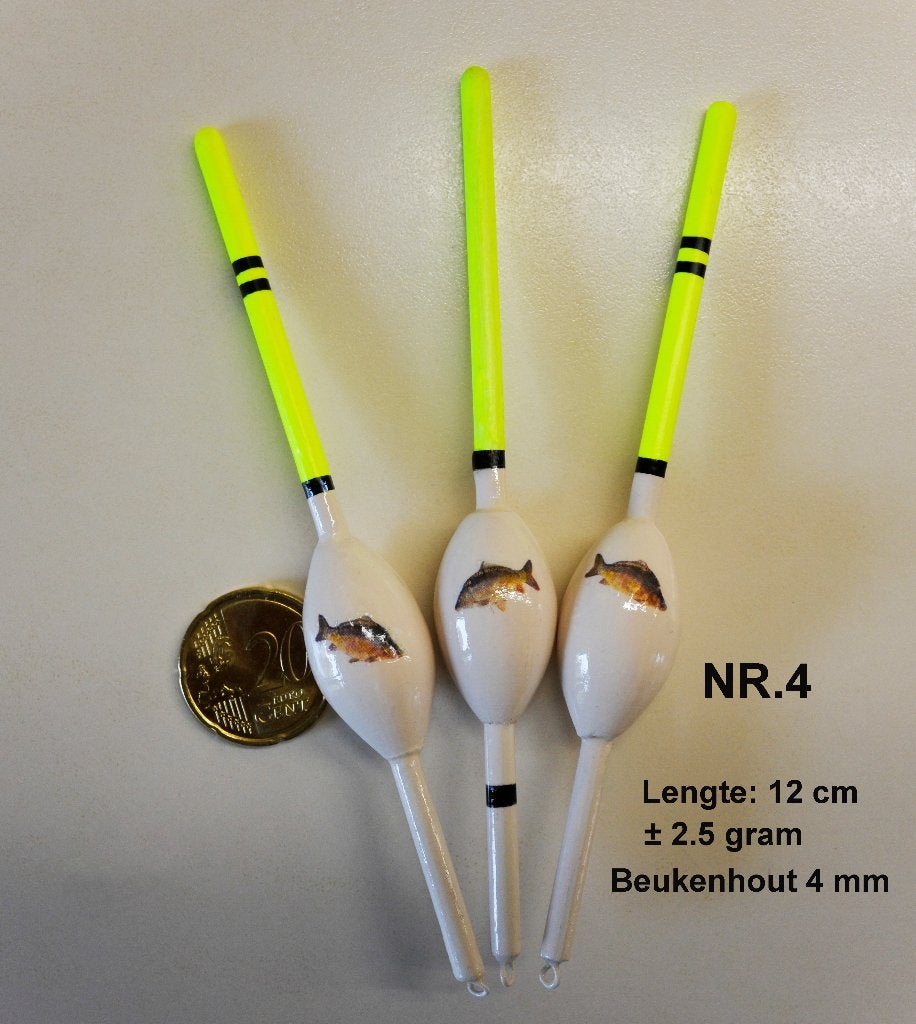 KARPERDOBBER HANDBUILT NR. 4 / 2½ gram, Ophalen of Verzenden, Nieuw, Dobber of Lood