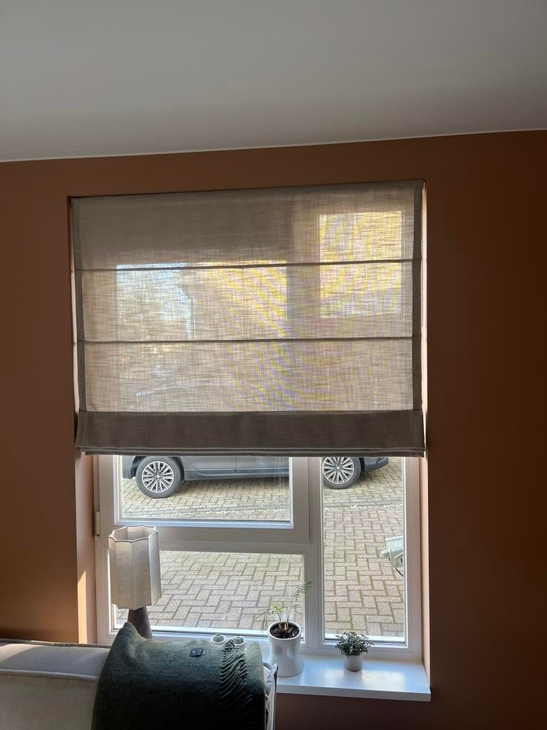 3x Vouwgordijn Veneta Nova Beige, Ophalen of Verzenden, Nieuw, Beige, 150 tot 200 cm