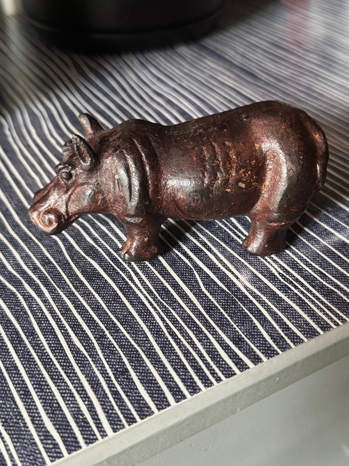 Bronzen Nijlpaard - "Tanja" - Verm: Jaap Kaas 1898 - 1972, Antiek en Kunst, Antiek | Koper en Brons, Ophalen of Verzenden