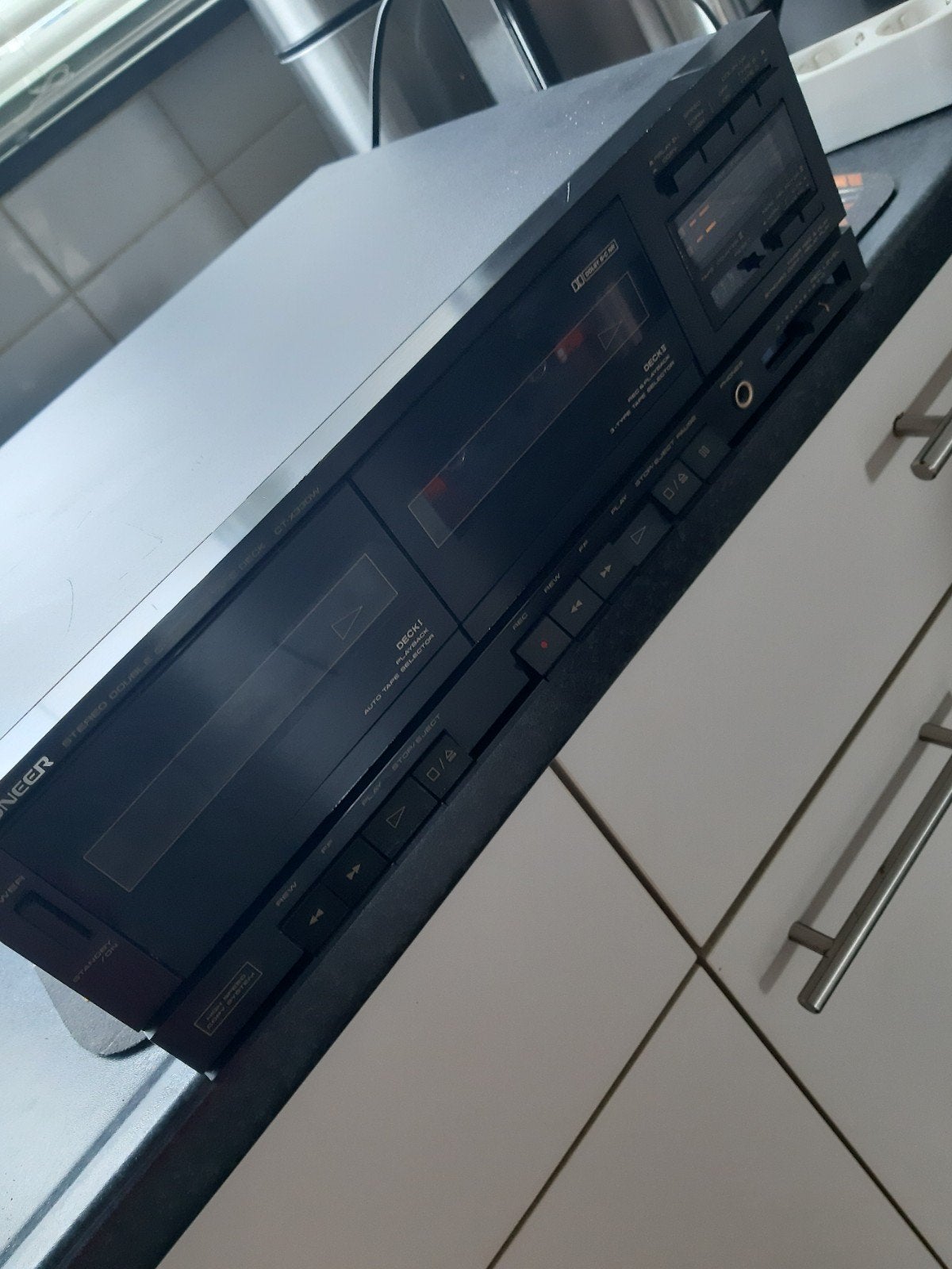Pioneer CT-X330W Dubbel Cassettedeck -MET Klein defect € 15, Ophalen of Verzenden, Dubbel, Overige merken