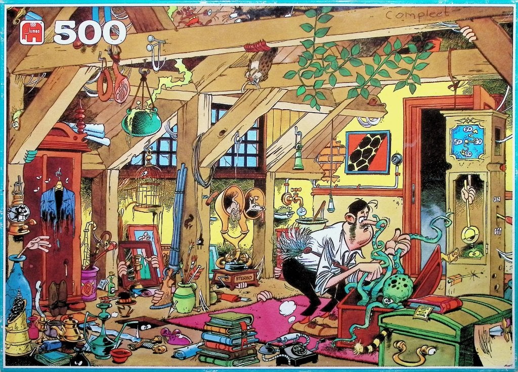 Oude Van Haasteren puzzel - De vrijgezel - 500 stukjes, Ophalen of Verzenden, 500 t/m 1500 stukjes, Gebruikt, Legpuzzel