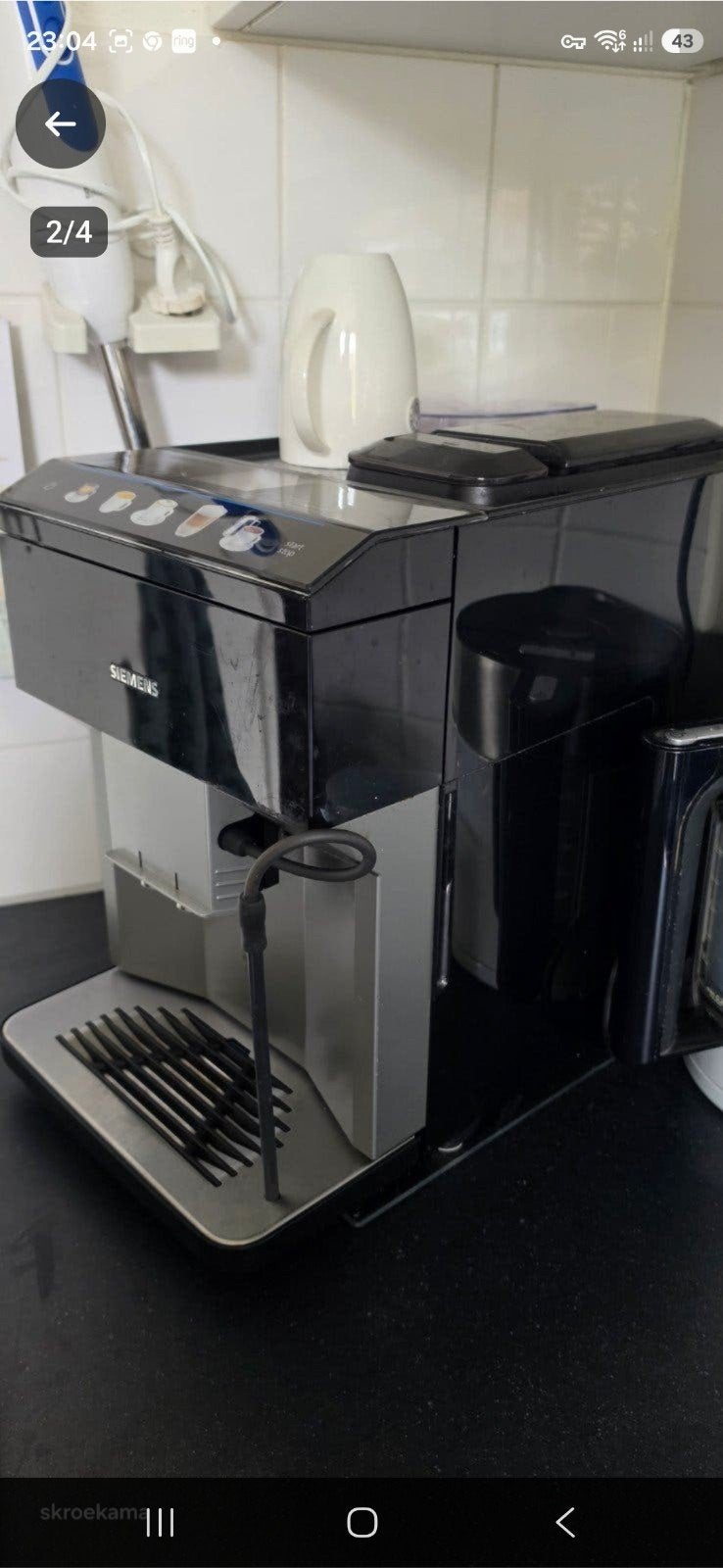 Koffie machine  Siemens  EQ500 bonen/gemalen, Ophalen, Gebruikt, Koffiemachine, 2 tot 4 kopjes