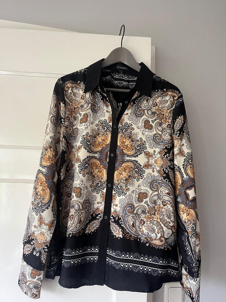 mooie blouse van G- Maxx, maat L, Zwart, Maat 42/44 (L), Ophalen of Verzenden, Zo goed als nieuw