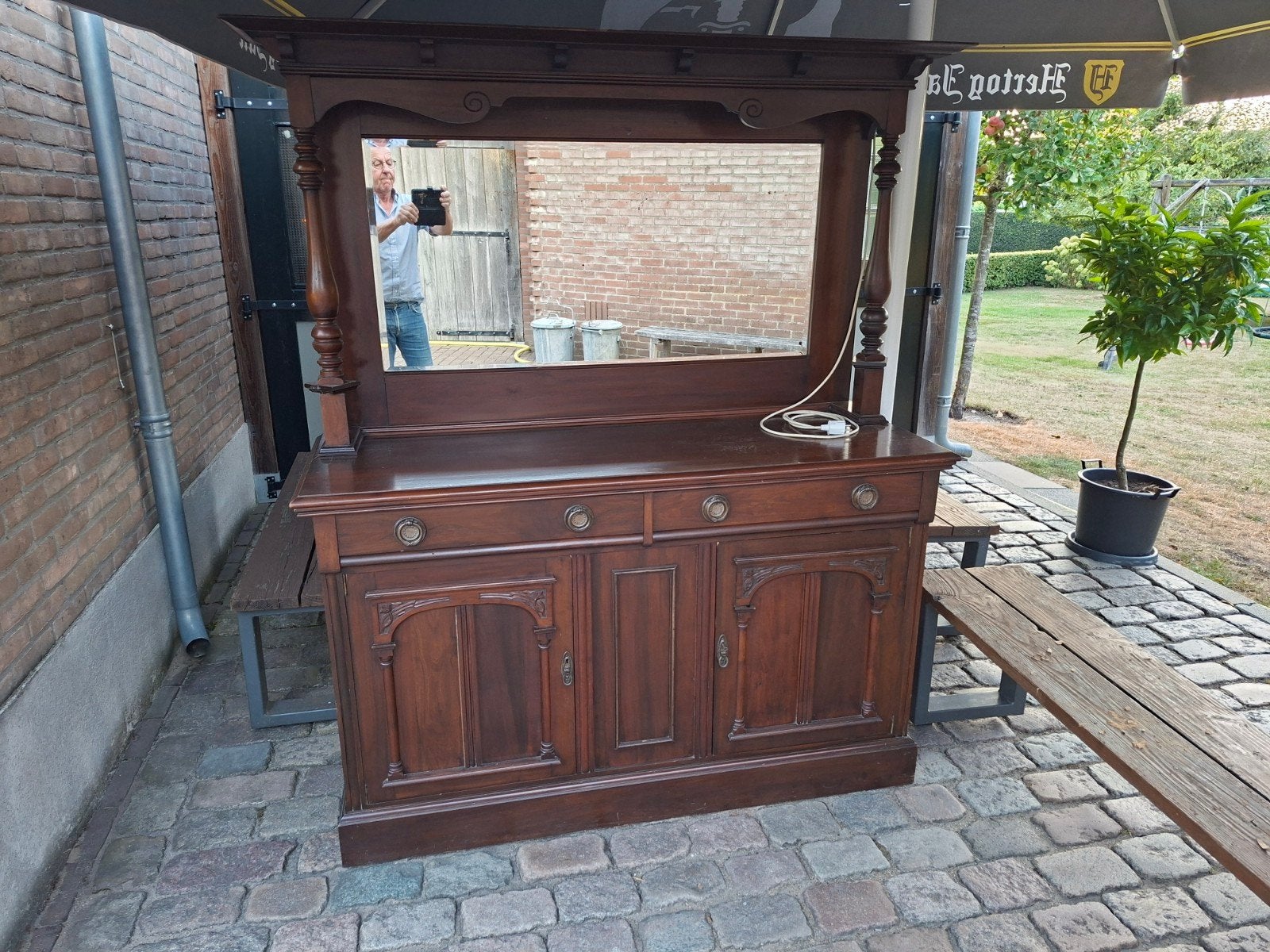 spiegelkast ,iets voor een mancave, Ophalen
