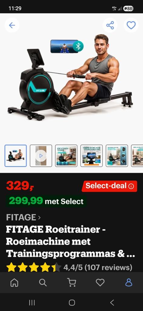 Mooie Roeimachine NIEUW, Ophalen, Zo goed als nieuw