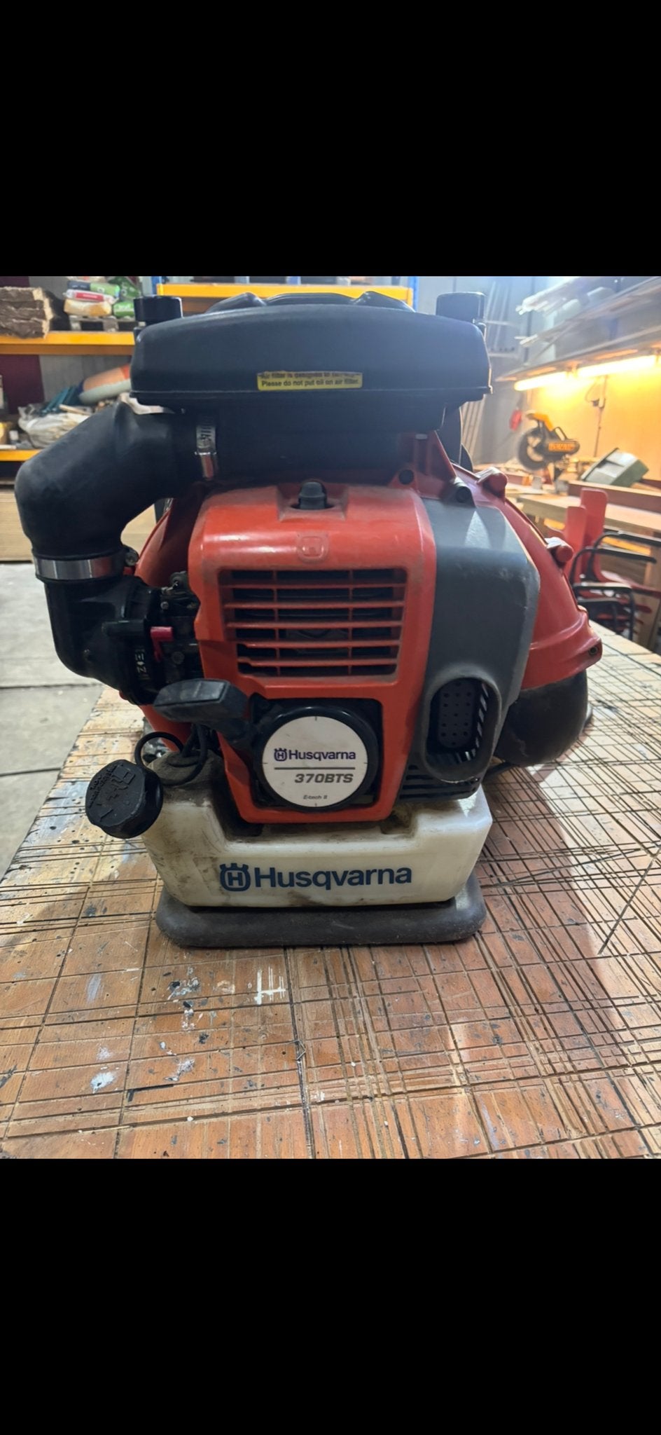 Husqvarna 370BTS Bladblazer - Krachtig en Betrouwbaar, Tuin en Terras, Ophalen, Gebruikt, Benzine, Ruggedragen