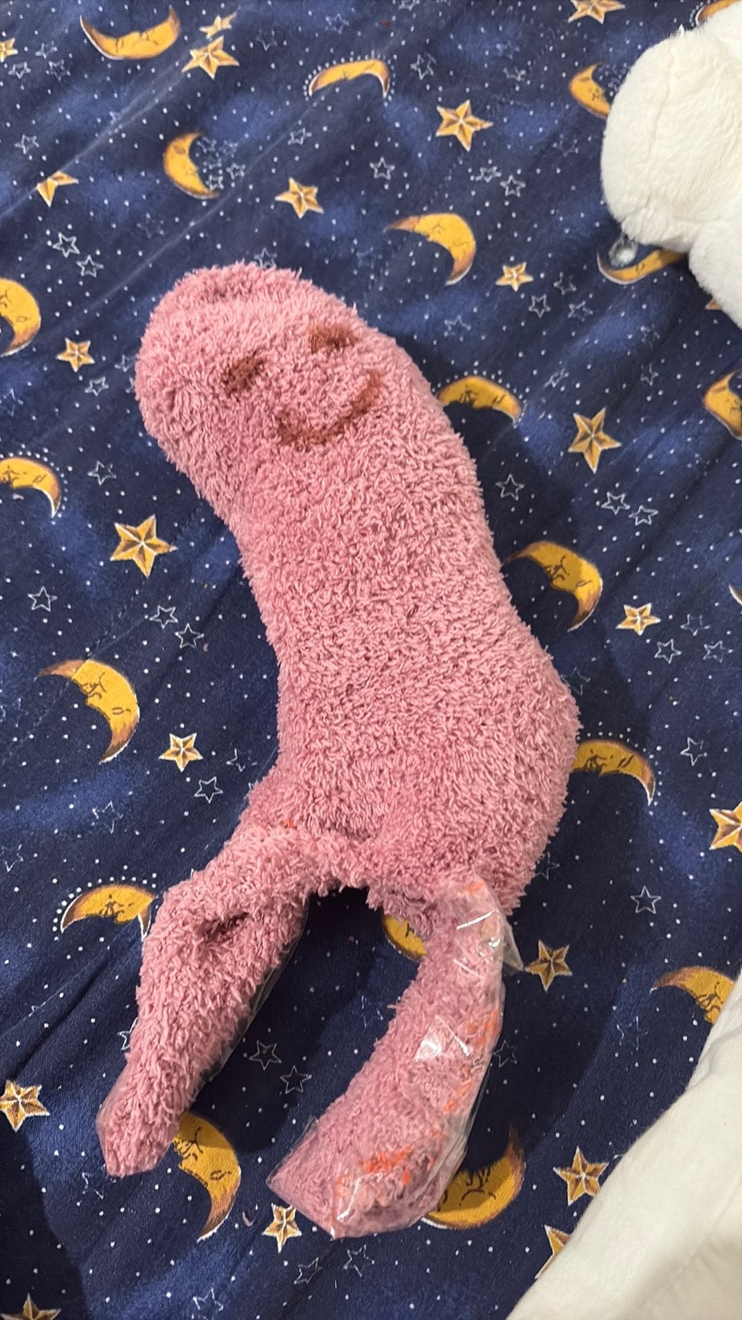 Aap sok plushie zelf gemaakt roze, Kinderen en Baby's, Ophalen, Zo goed als nieuw, Overige typen